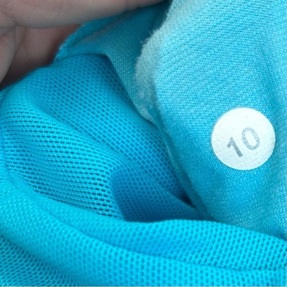 LULULEMON blue black scoop neck racer back tank top Sz 10 - Picture 5 of 9